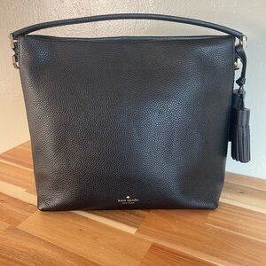 Kate Spade Elegant Black Pebble Leather Purse